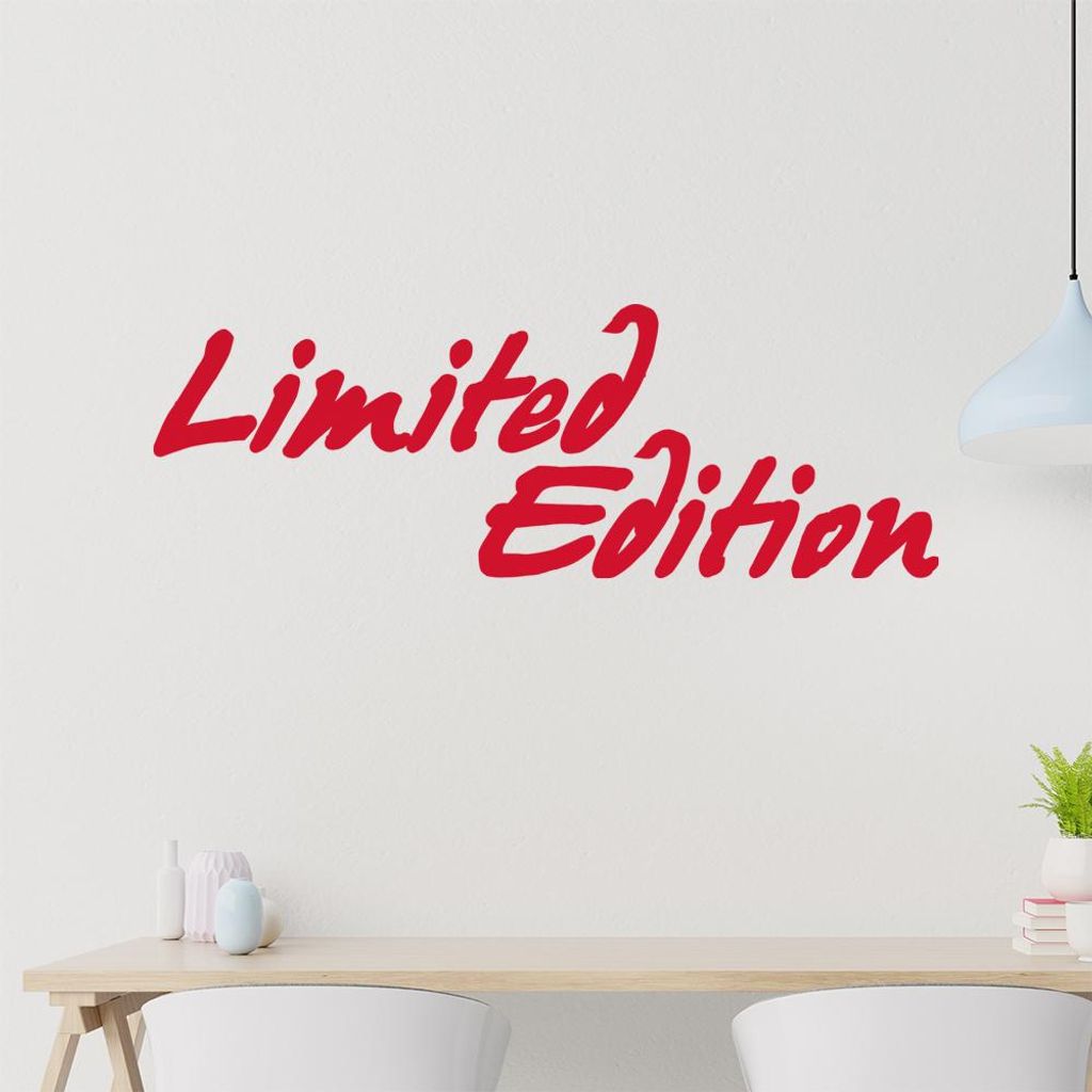 Limited Edition Wandtattoo in 6 Größen - Wandaufkleber Wall Sticker - Dekoration, Küche, Wohnzimmer, Schlafzimmer, Badezimmer