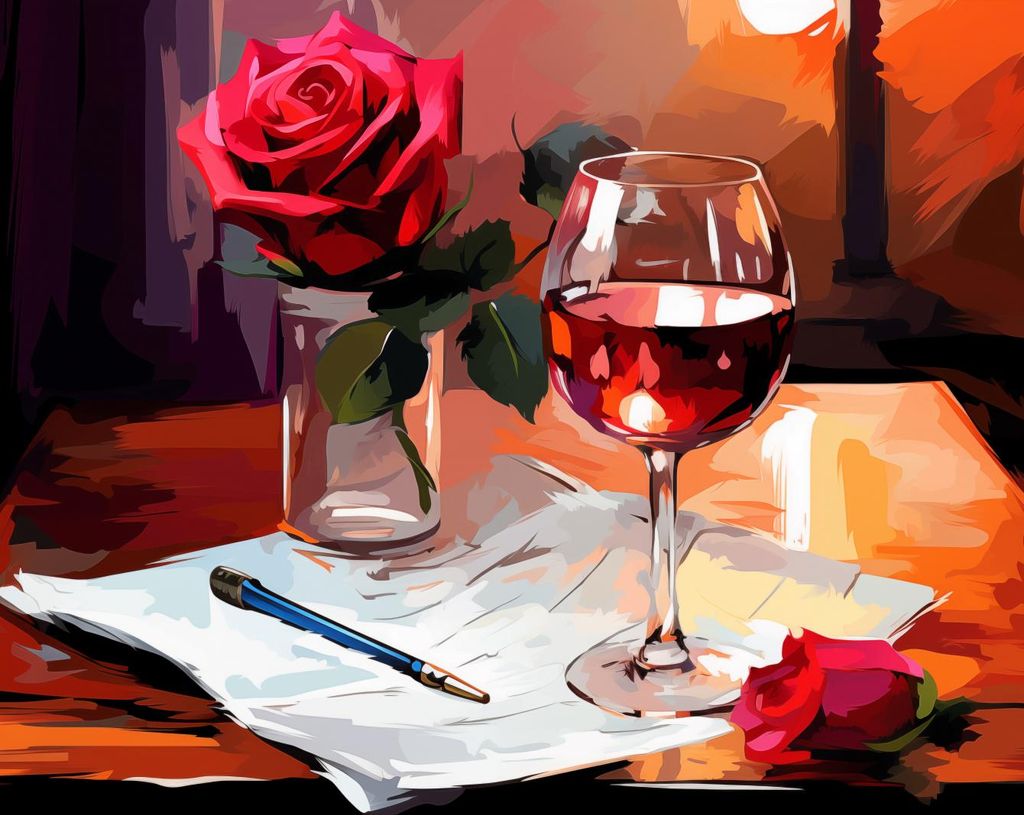 Plakat 76x60,5cm Poetischer Abend