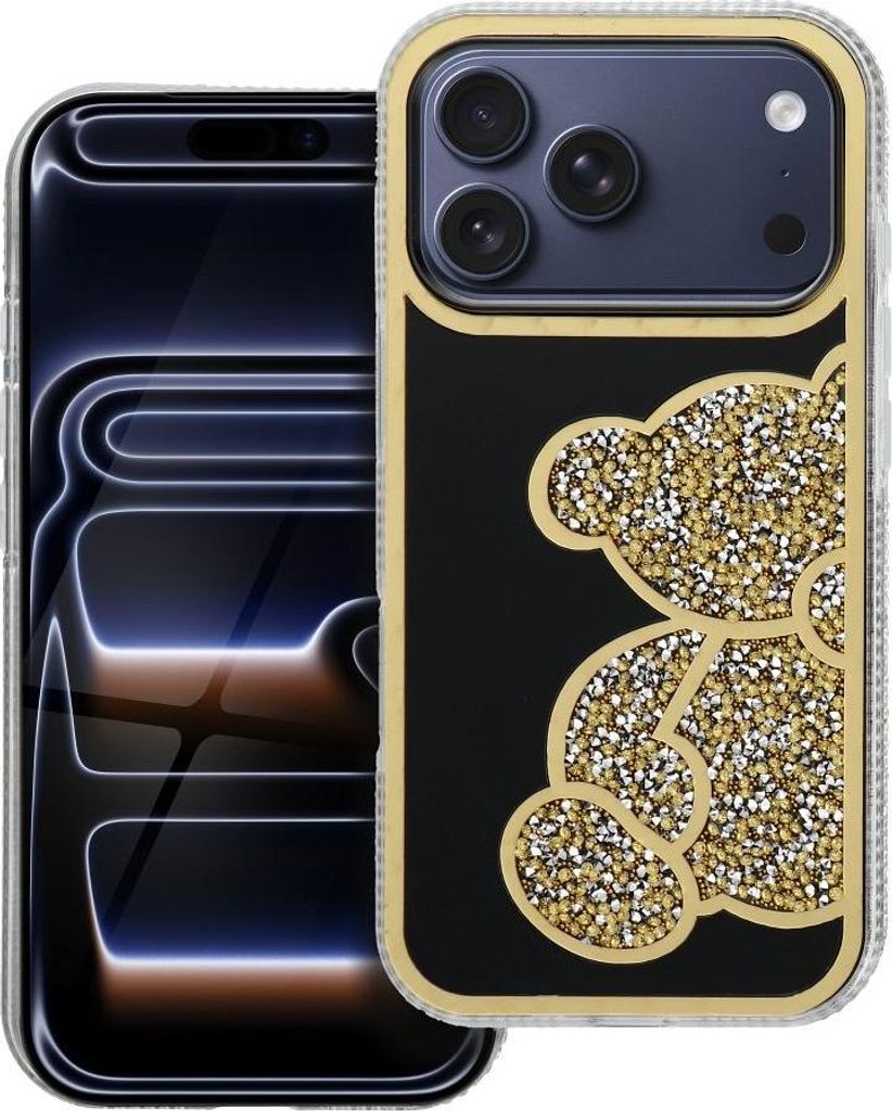 TEDDY BEAR Handyhülle passend für IPHONE 17 Pro gold