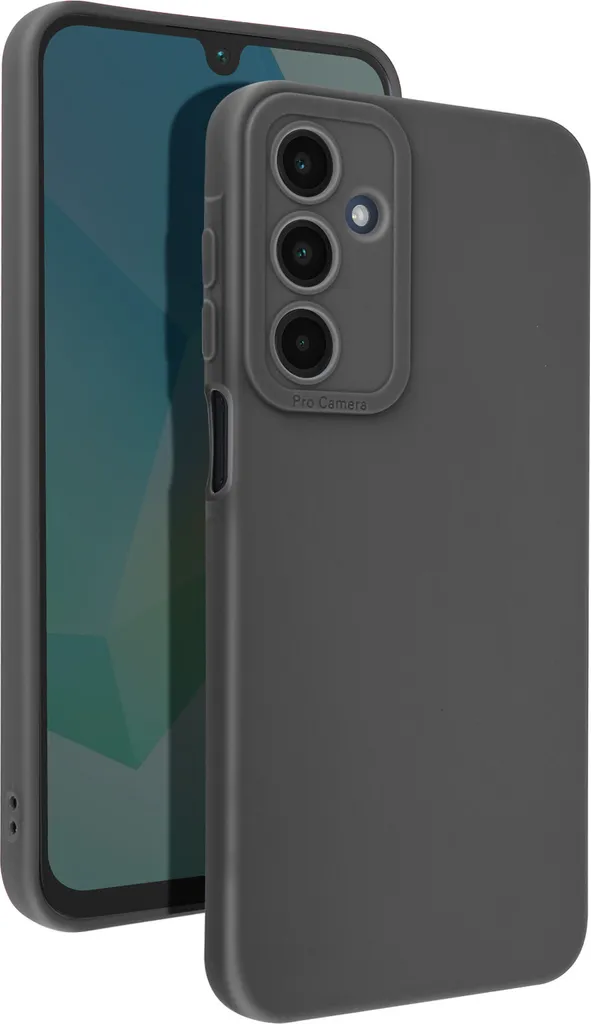 Protezione Silicone Samsung Galaxy A16 Avizar SoftGlow - Nero Opaco