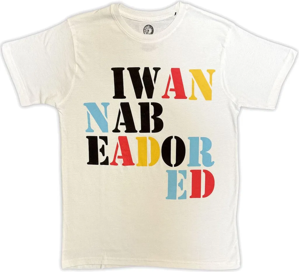 T-shirt The Stone Roses Adored blanc coton doux imprimé artistique