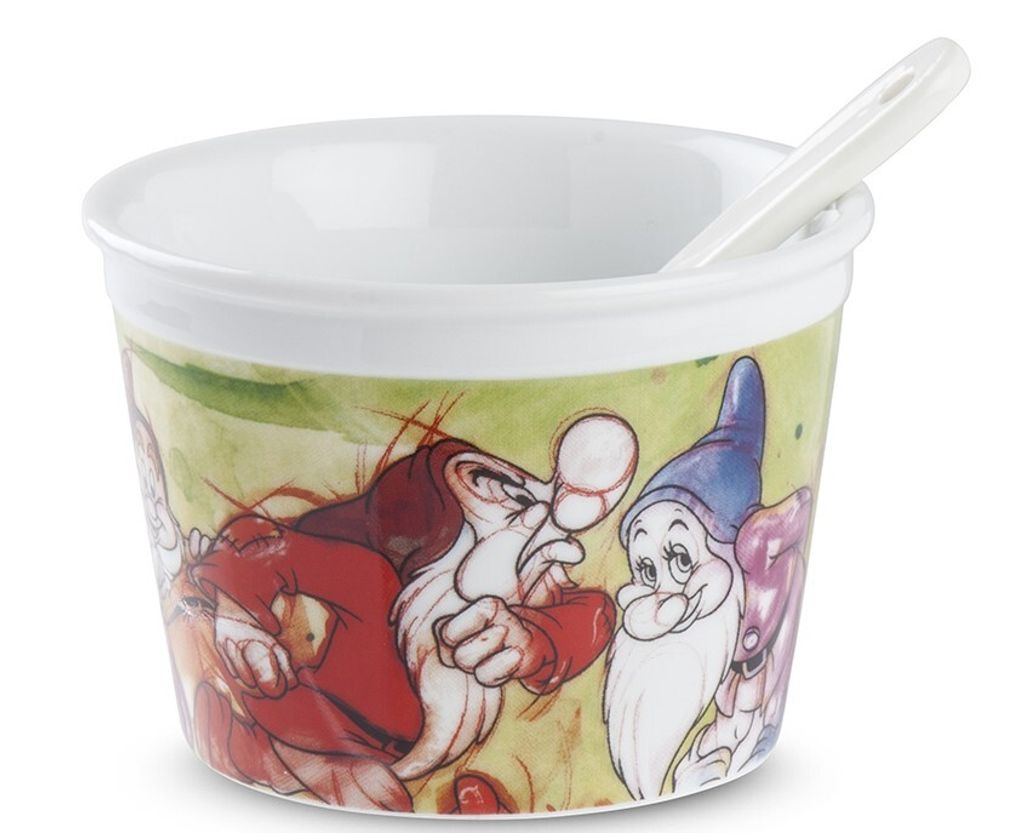 Set aus 4 Eisbechern mit Lö ffel 7 Zwerge 250 ml