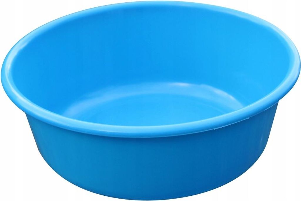Runde Plastikschüssel 6 l Meeresblau