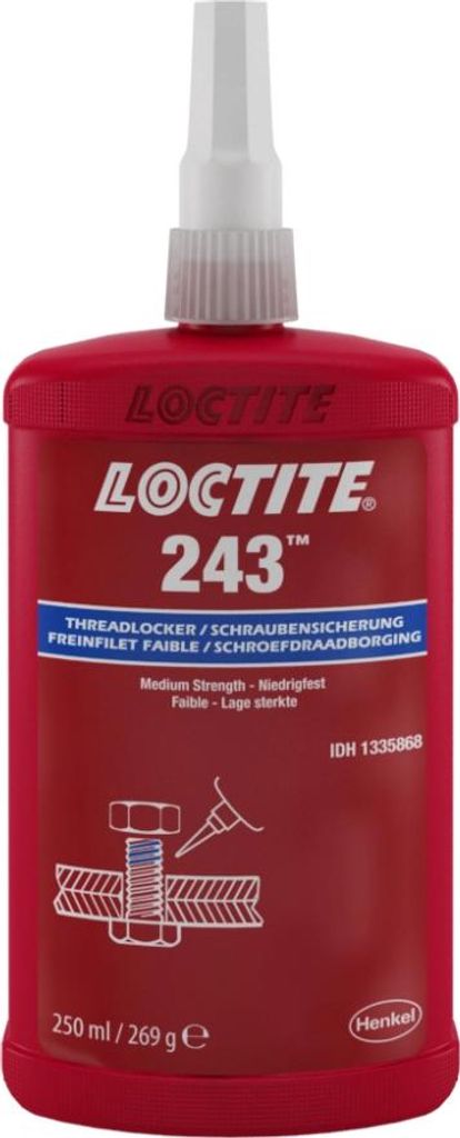 Loctite 243 Mittelfeste Schraubensicherung 250 ml