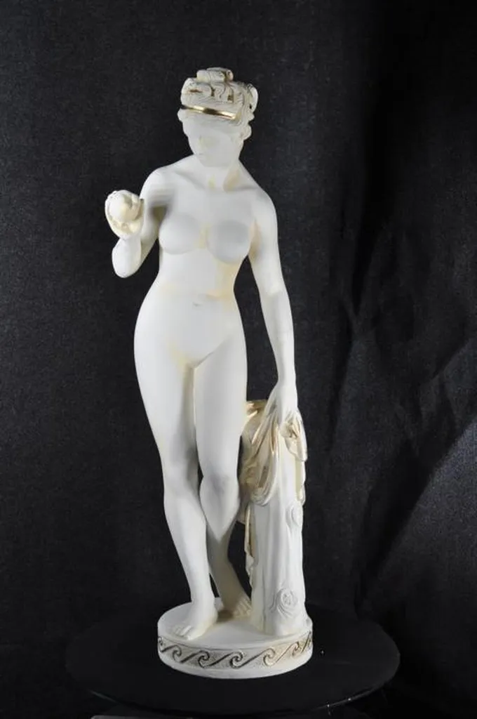 Statue de jardin et intérieur style Antique Eve en marbre blanc XXL 85cm