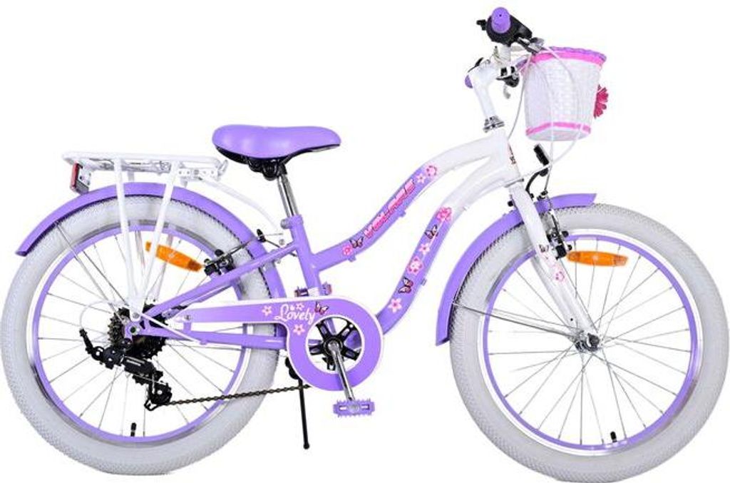 Volare Lovely Kinderfahrrad - Mädchen - 20 Zoll - Lila - 7 Produktbild 