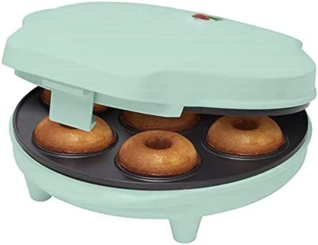 Machine à beignets 700W - Appareil de cuisson donuts vert menthe pastel