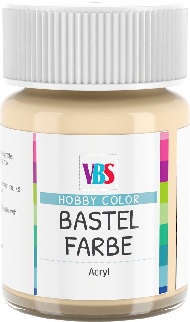 VBS Bastelfarbe 15 ml Acrylfarbe für kreative Projekte und DIY Basteln Puder