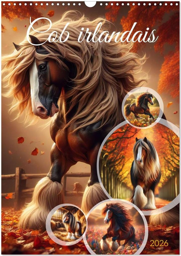 Cob irlandais (Calendrier mural 2026 DIN A3 horizontal), CALVENDO calendrier mensuel