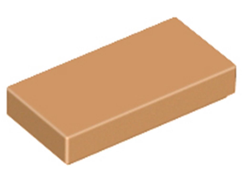 Lego 1x2 Fliesen 3069 - 100 Stück Mittleres Nougat