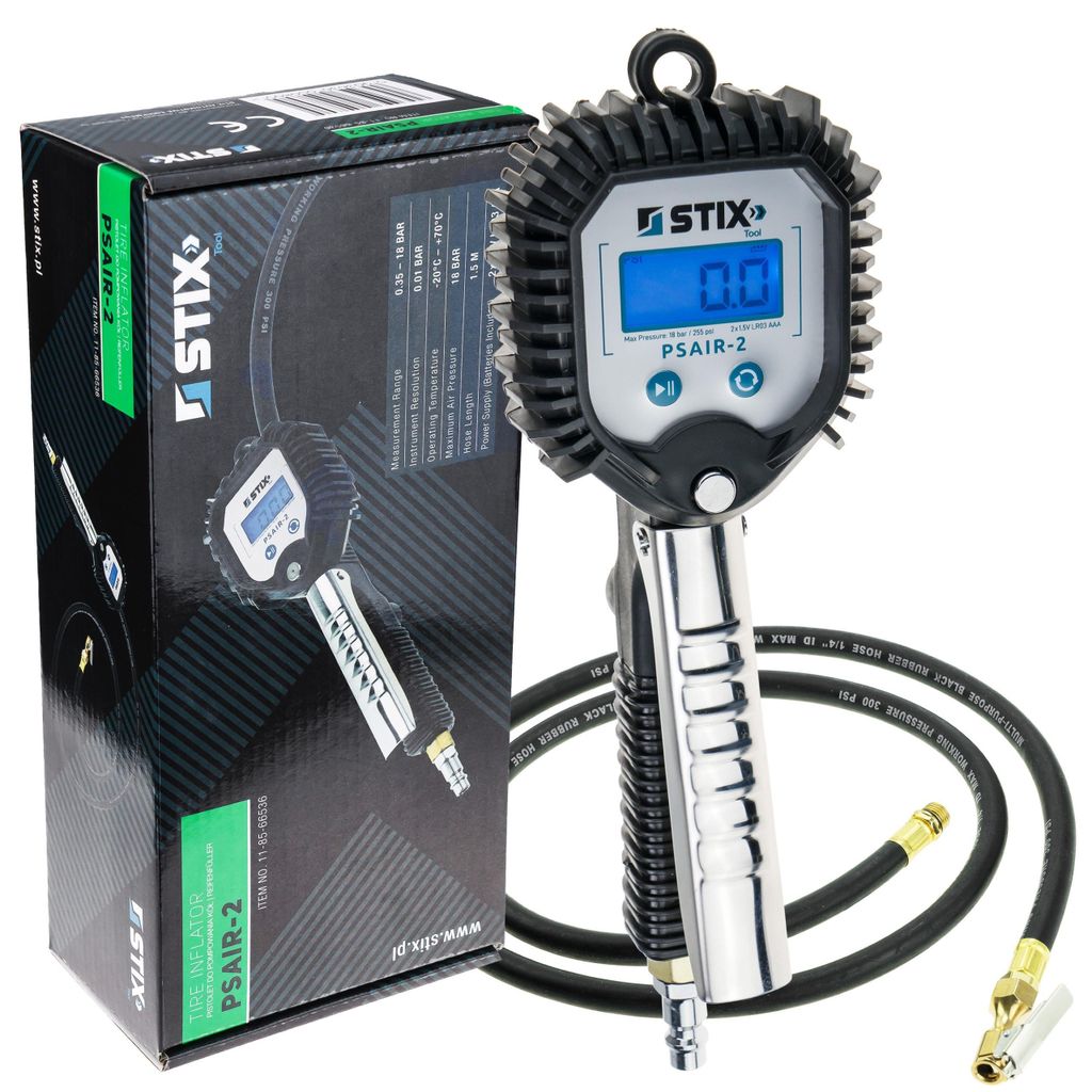 STIX PSAIR-2 pištoľ na meranie tlaku v pneumatikách 0–18 Obrázok produktu 