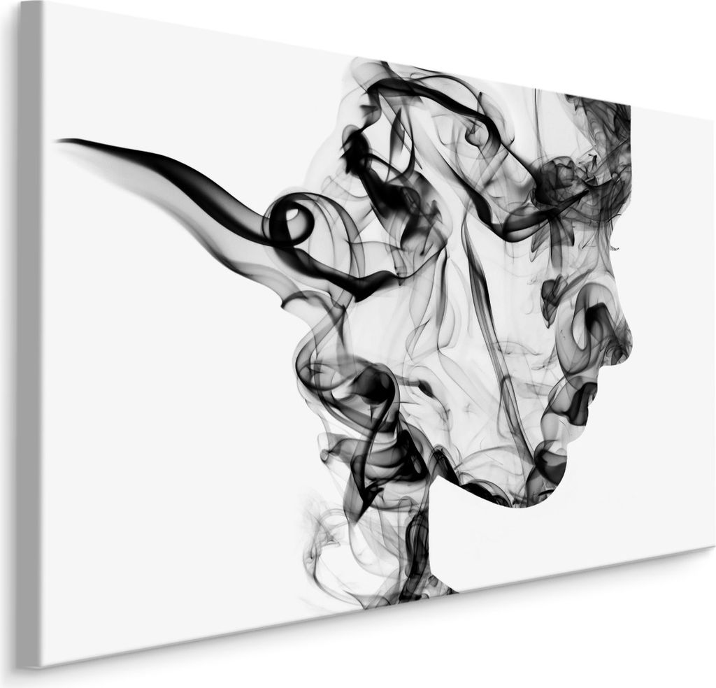 Fabelhaftes Canvas LEINWAND BILDER 90x60 cm XXL Kunstdruck Gesicht Mensch Abstrakt