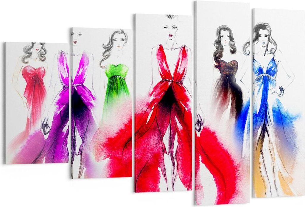 Bild auf Leinwand - Leinwandbild - Fotomodell Frau - 150x100cm - Wand Bild - Wanddeko - Wandbilder - Leinwanddruck - Bilder - Kunstdruck - Wanddeko...