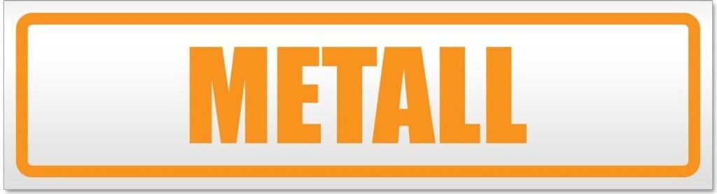 Kiwistar Metall Magnetschild Schild magnetisch - 45cm Orange - Magnetfolie für Auto PKW Kfz