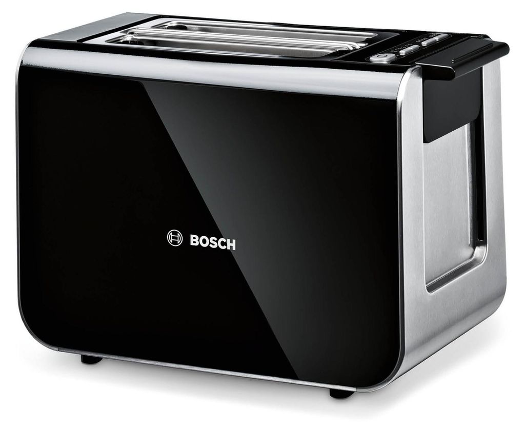 Bosch TAT8613N, 2 krajíců, Černá, Nerezová ocel, Knoflíky, Obrázek produktu 
