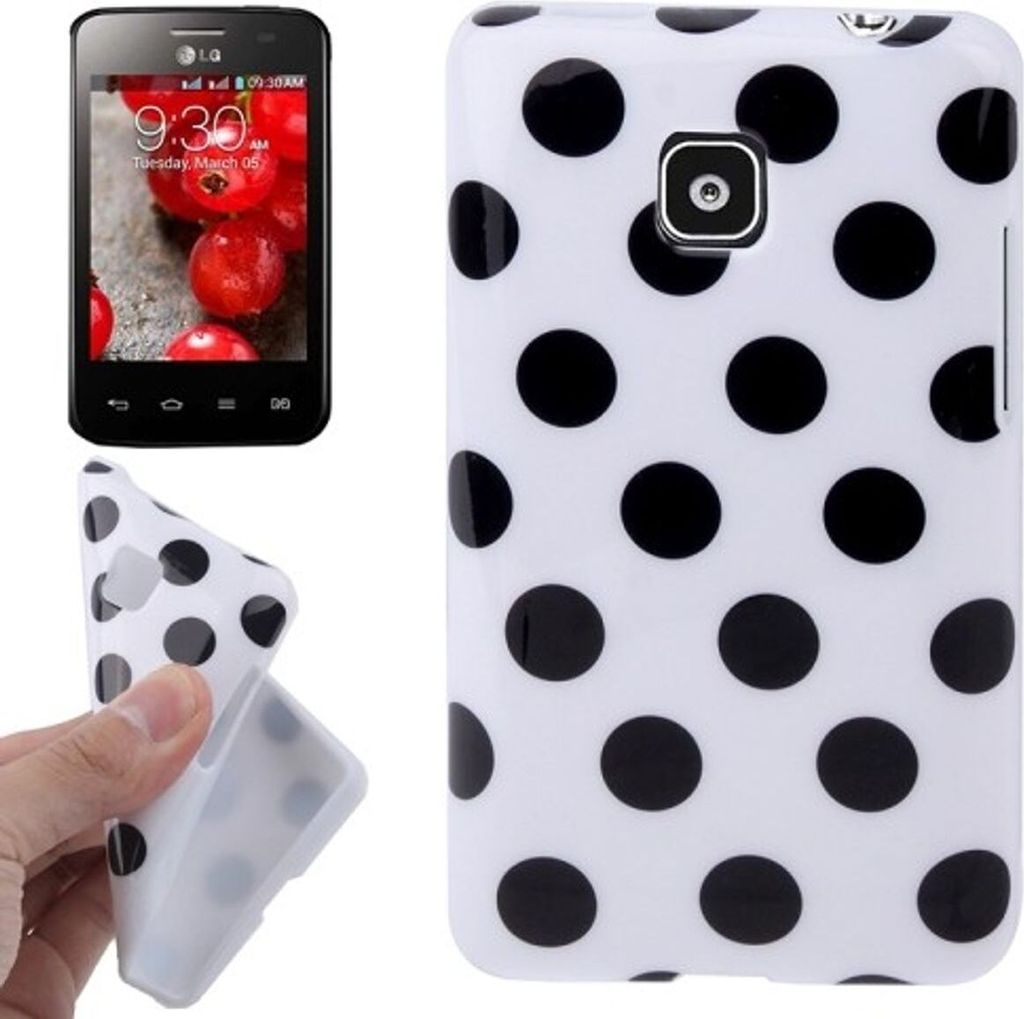 Schutzhülle TPU Punkte Case für Handy LG Optimus L3 II / E430
