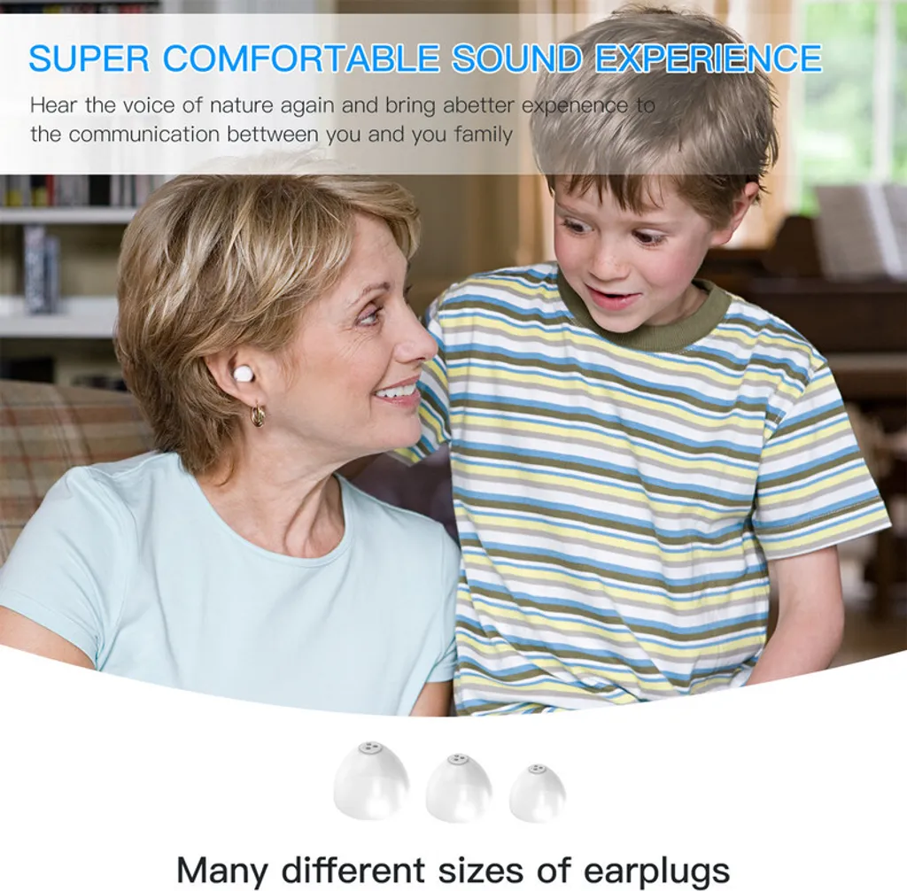 Amplificateur de son rechargeable pour seniors avec écran tactile - 5