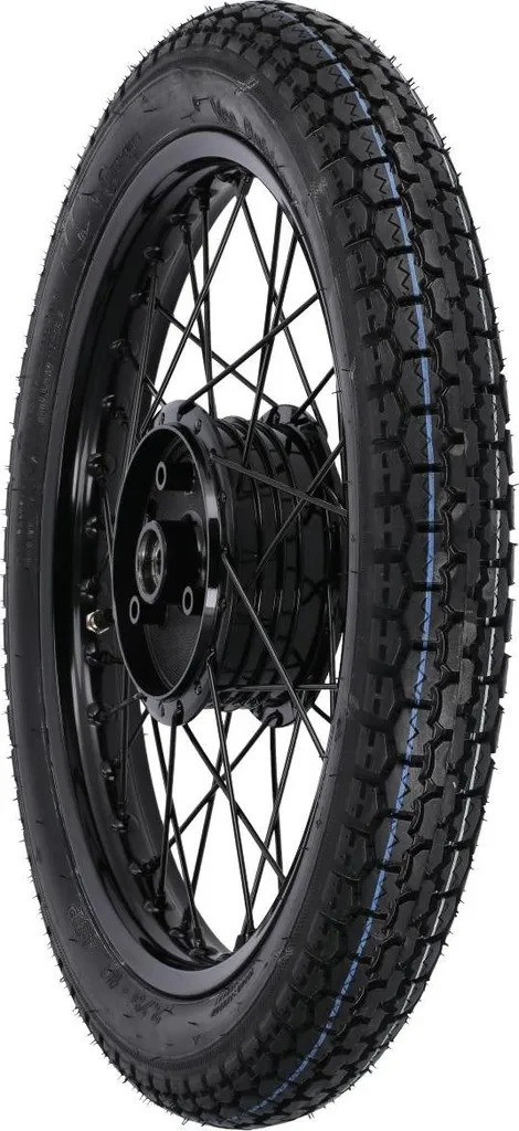 Roue complète 16 pouces en alu avec pneu VRM 015 et moyeu noir de précision