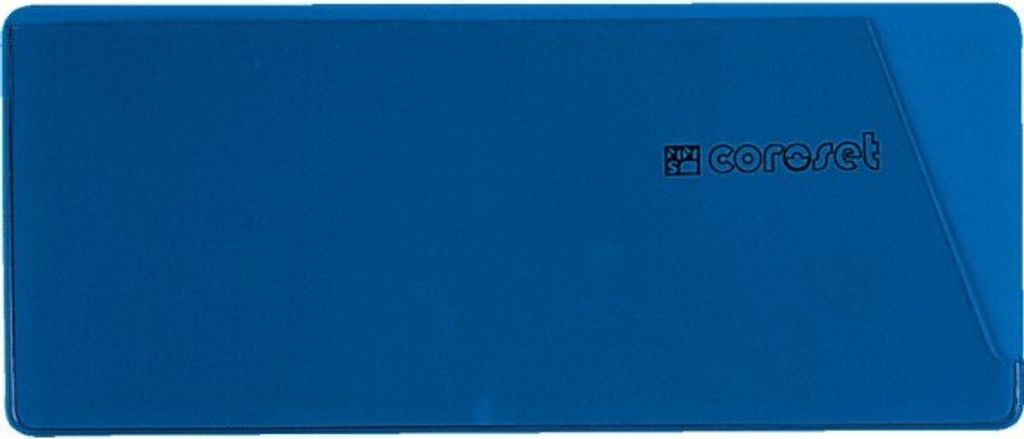 coroset magnetische Etikettenhalter, blau, 137x58mm, 100/VE