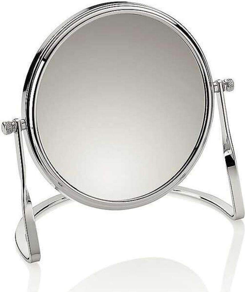 KELA Standspiegel Simona Metall silber gl„nzend 16,0x9,5x15,5cm 14,0cm? KL-20641