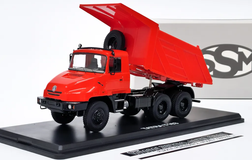 Camion benne Tatra 163 JAMAL rouge miniature SSM 1:43 pour collection
