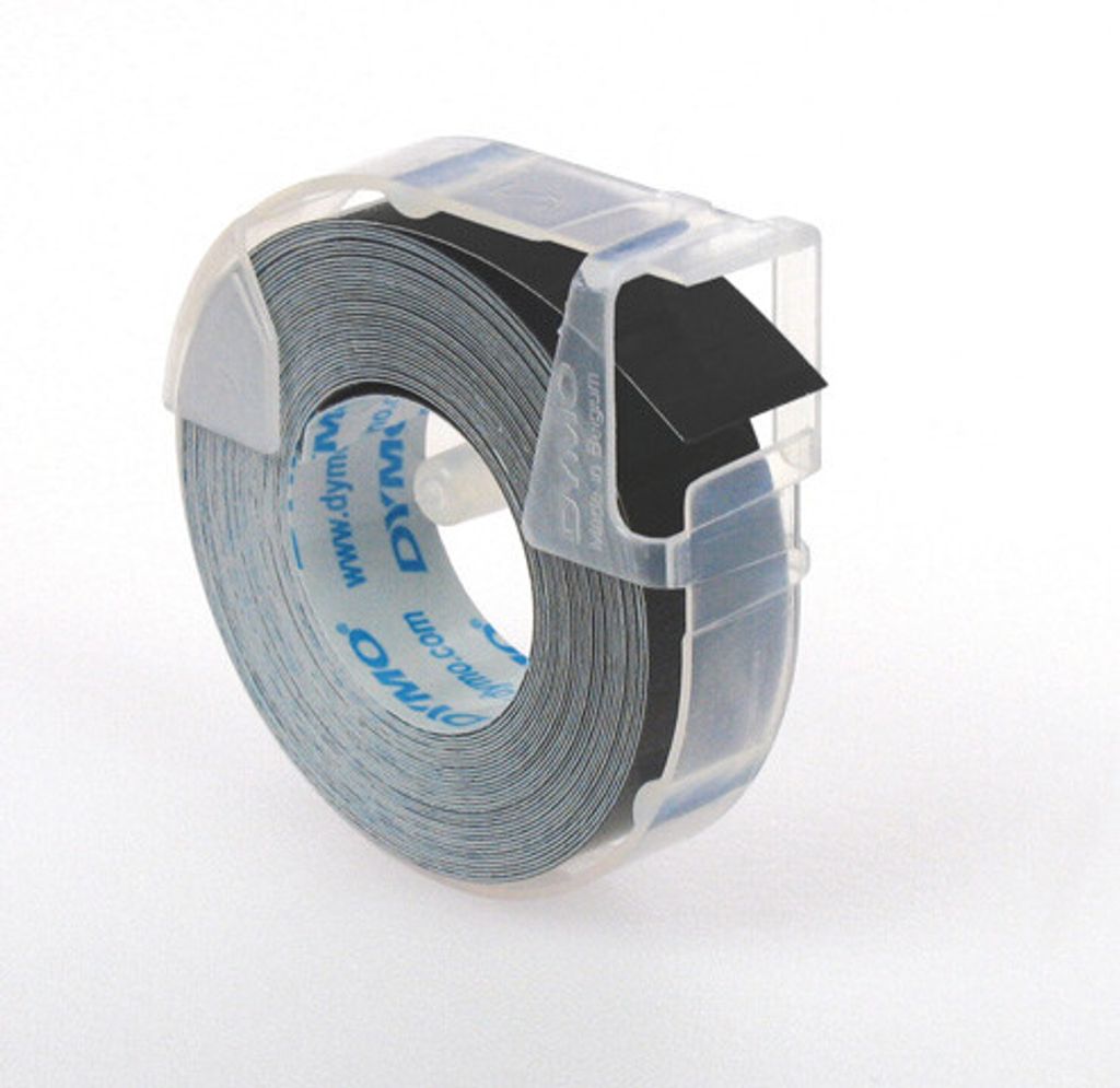 DYMO Prägeband 9mm x 3m glänzend schwarz Produktbild 