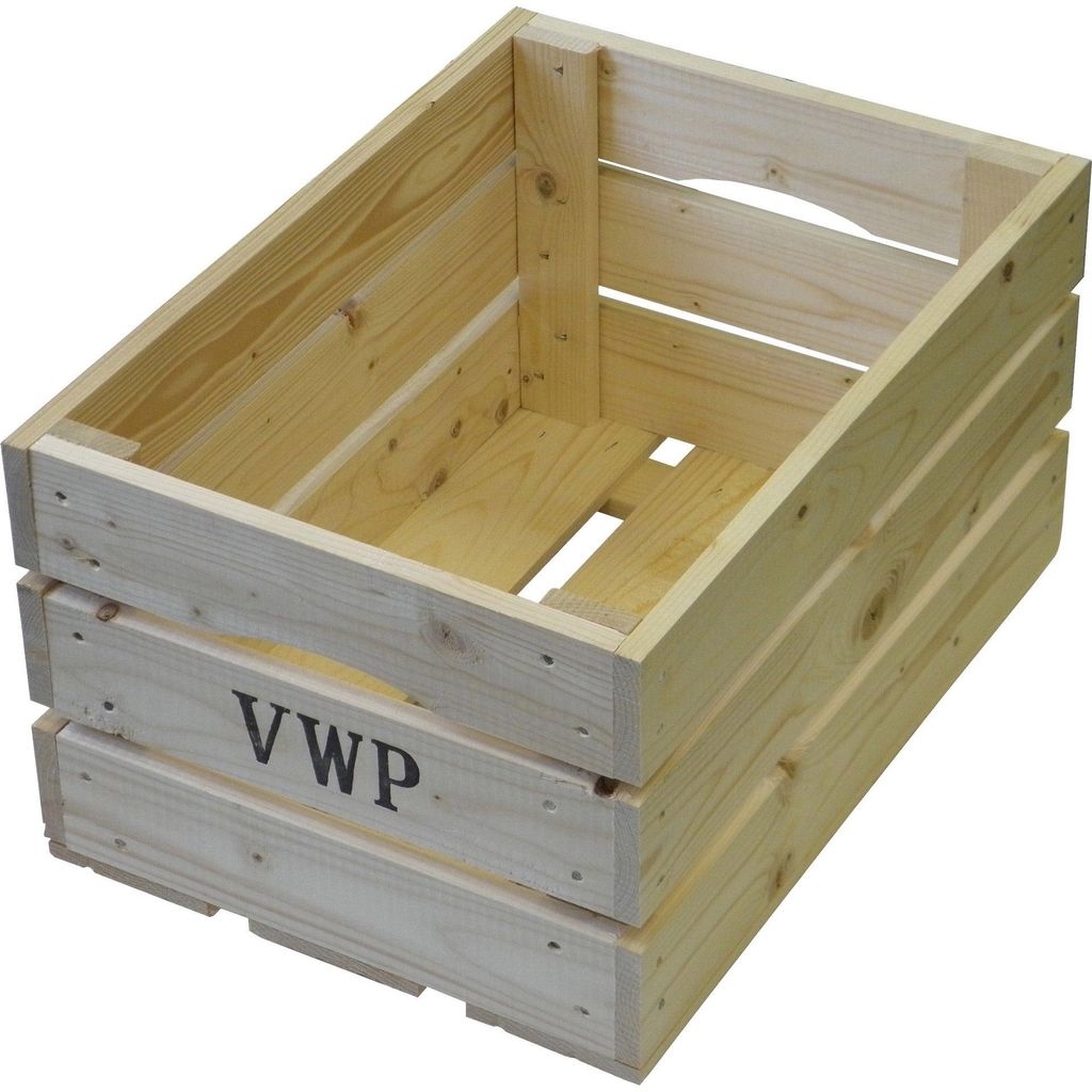 VWP Fahrradkiste 40 Liter Holz Natur