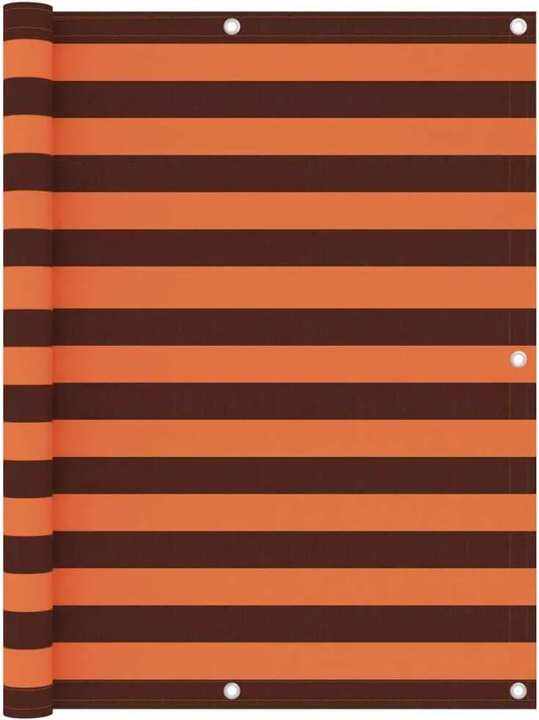 Frangivista 120x500 Tessuto Oxford Arancione/Marrone - The Living Store