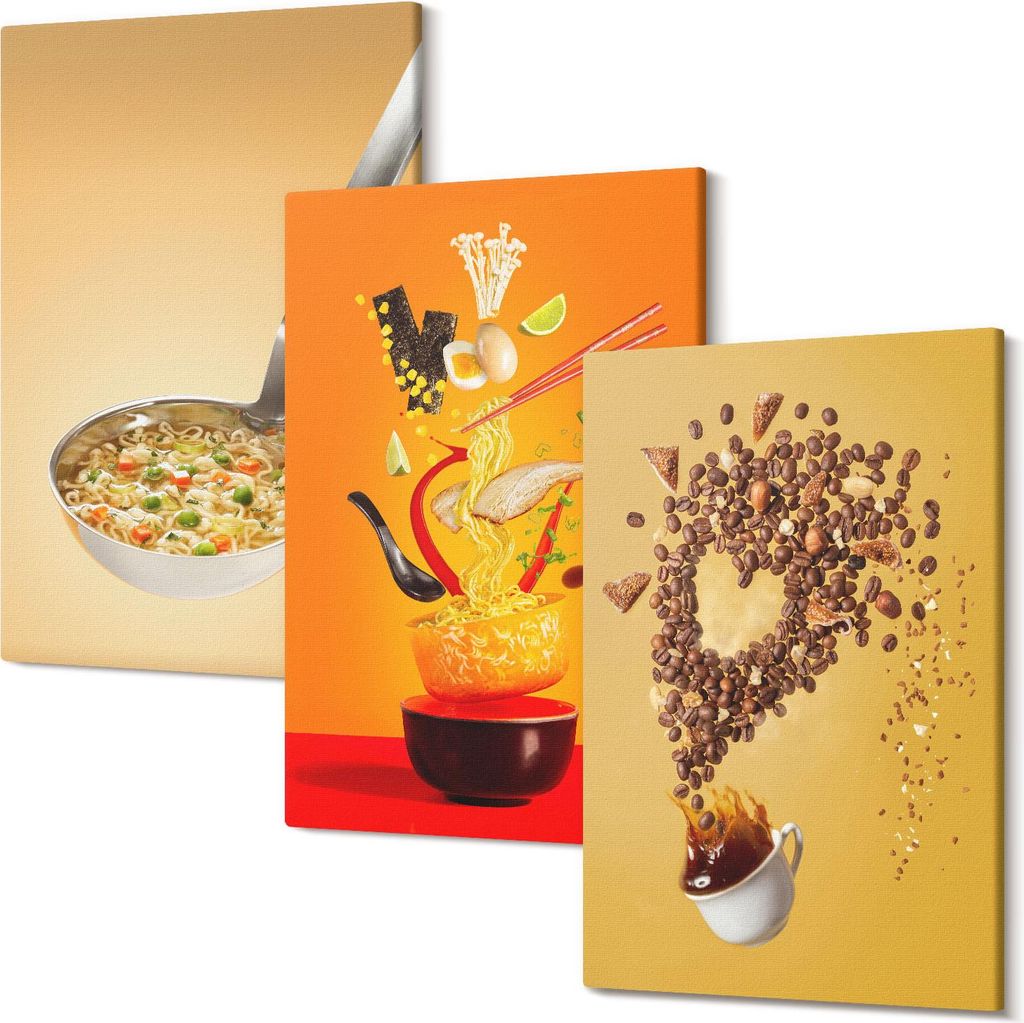 Wandbild – Leinwandbild – Leinwandbilder – Polycanvas – Kunstdruck – Modern – Panorama – Mehrteilig – 3-Teilig Set – Hochwertig ...