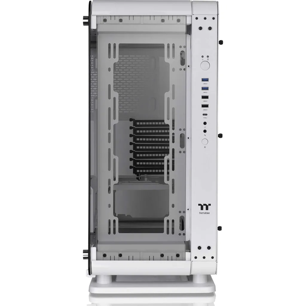 Thermaltake Core P6 TG Snow White : Boîtier PC ATX Blanc Modulable