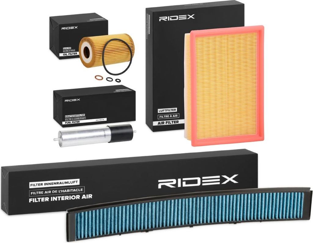 RIDEX Filterset Inspektionspaket Filtersatz für BMW 3 Limousine (E46) 3 Touring (E46) 3 Coupe (E46)
