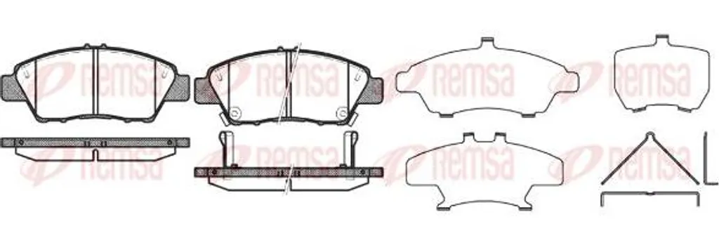 Plaquettes Frein REMSA 1358.02 : Stop aux Bruits et Freinage Mou sur Honda
