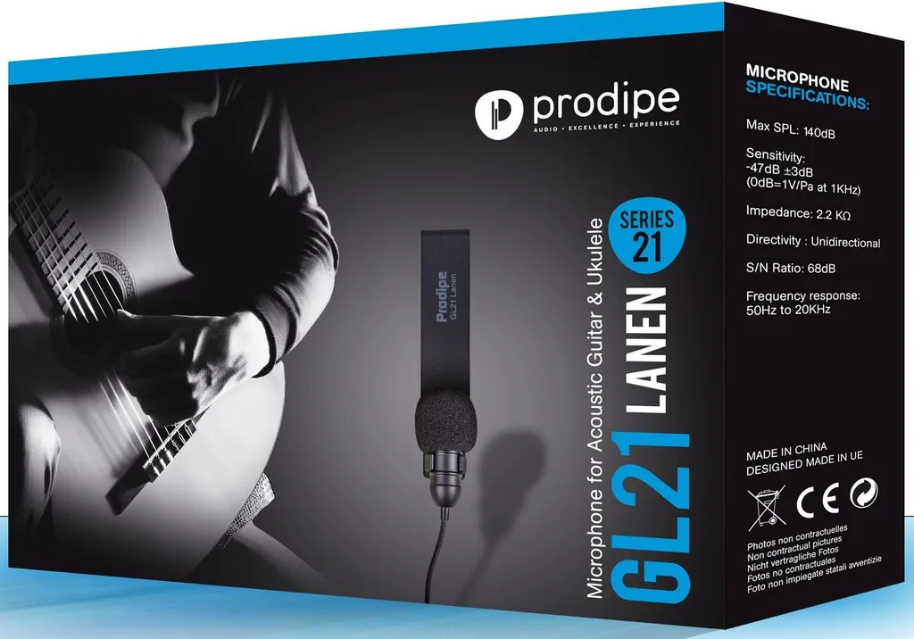 Micro Prodipe GL21 pour Guitare Acoustique et Ukulélé Cellule Lanen - 7