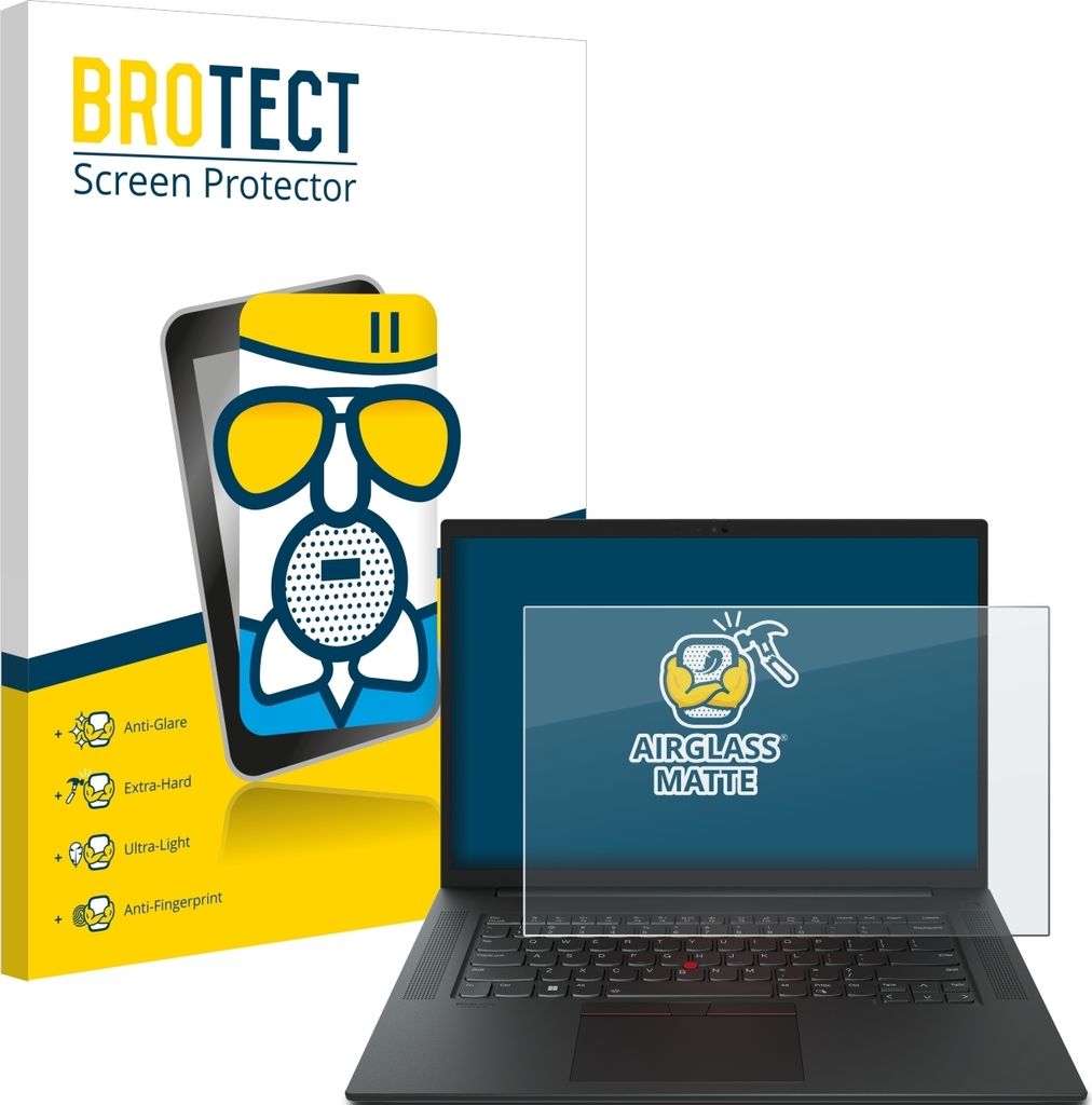 BROTECT Entspiegelungs Schutzglas für Lenovo ThinkPad P1 Gen 6 16" Schutzfolie Panzer Folie Glas Display Schutz matt