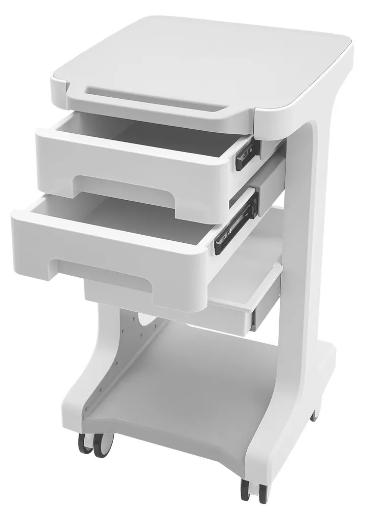 Chariot de salon gris à 3 étages Modèle CH-R30 avec roulettes fluides