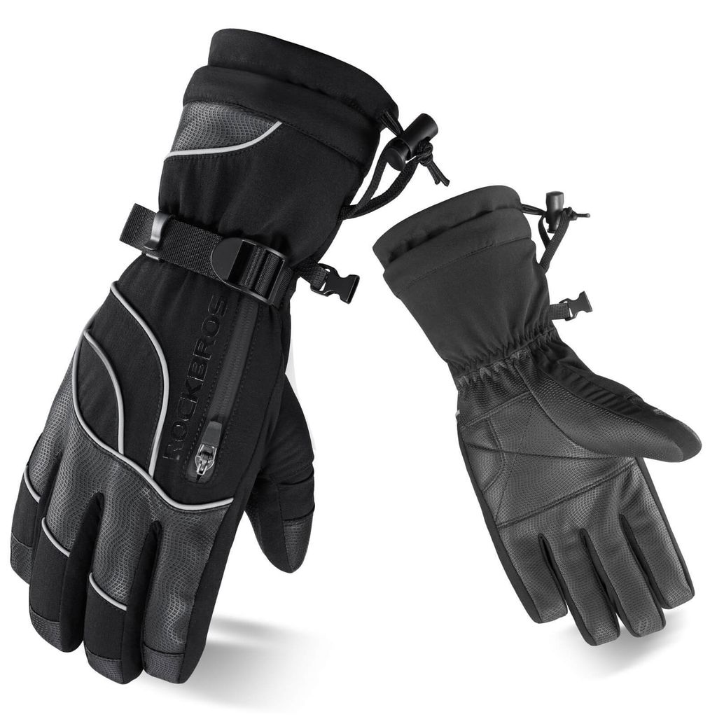 ROCKBROS Winter Skihandschuhe Ski Snowboard Handschuhe Warm Herren Damen XL