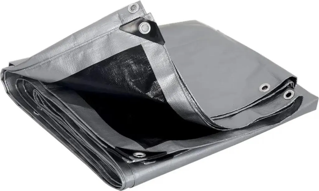 Telone per Esterno 3x4 m 280g/m² Grigio-Nero | Copertura Barche e Piscine