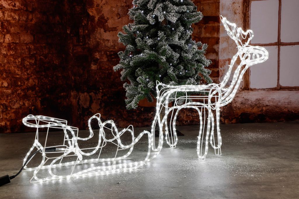 HI Weihnachtsbeleuchtung Rentier mit 432 LEDs Produktbild 