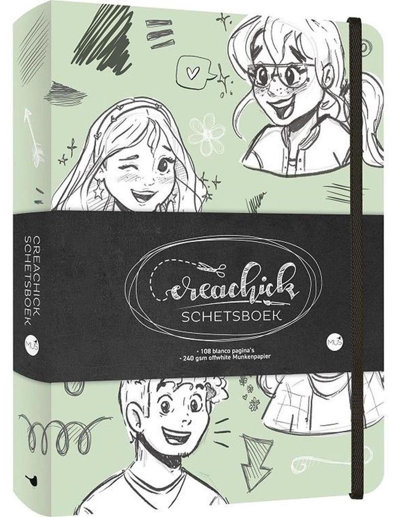 Crea Chick - Skizzenbuch CreaChick Salbeigrün