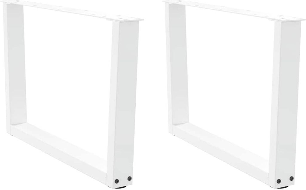HOMMIE Couchtischbeine CLORIS - V-Form 2er set - modernes Design - Weiß 70x(42-43,3)cm Stahl Promotion573181 - Tischbeine