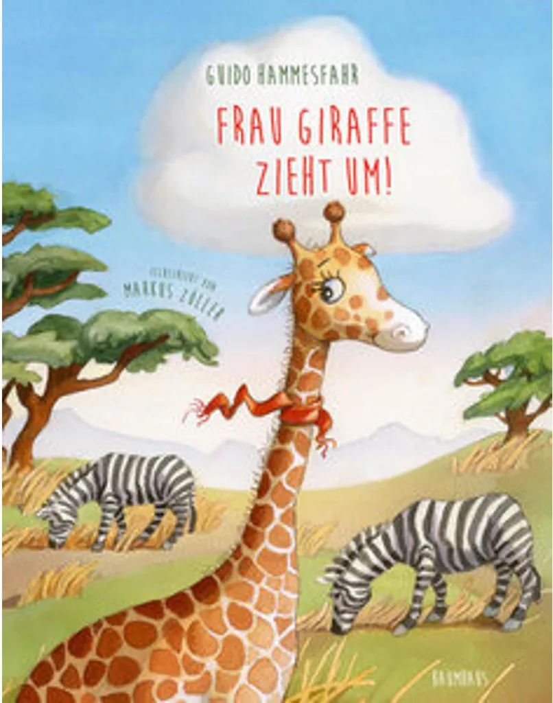 Déménager sans stress grâce au livre Frau Giraffe zieht um ! illustré