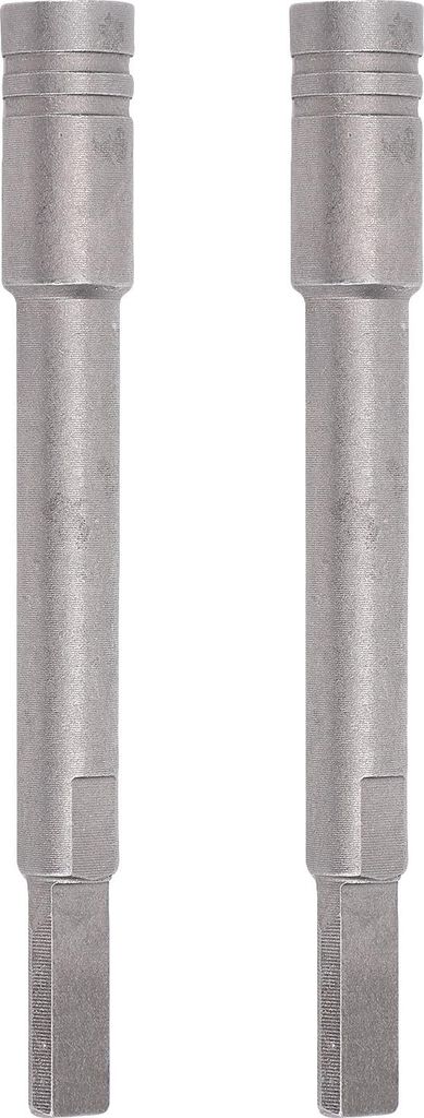 2-teiliges Verlängerungsstück für 1/4-Zoll-Sechskantschraubendreher, CrV-Stahl-Bit-Verlängerungsadapter, grau sandgestrahlt