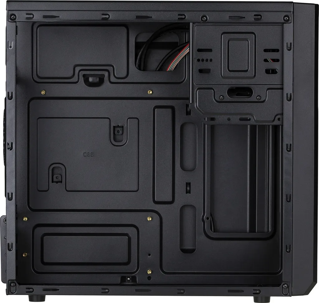 Akyga AK17BK Boîtier PC Micro Tower Noir Compact pour Configuration Micro ATX
