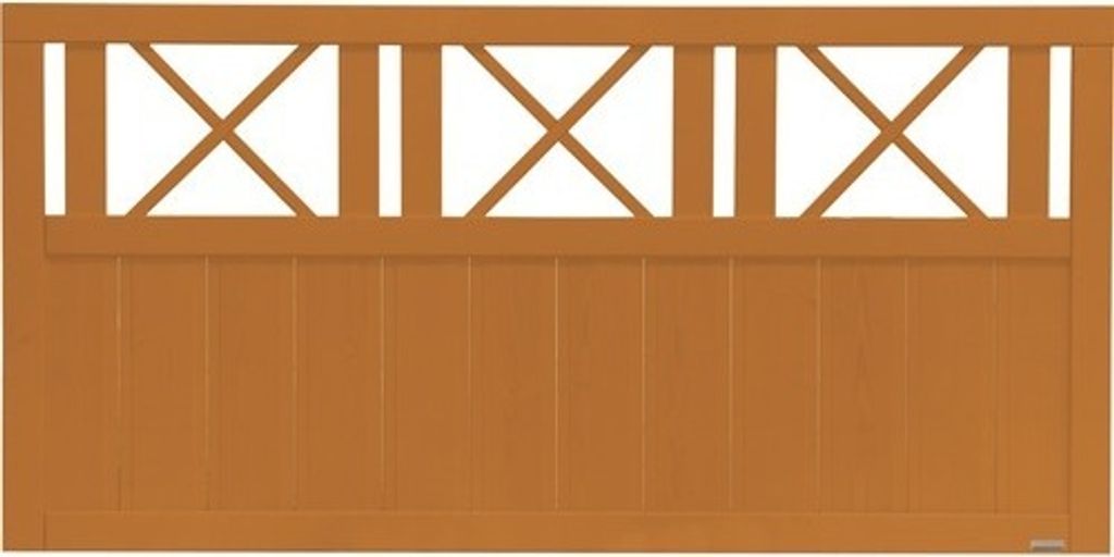 Vorgartenzaun Konsta Provence 180 x 90 cm kirschbaumoptik Produktbild 