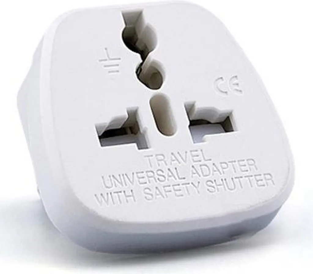 INF Adattatore Presa Europa Bianco | Travel Adapter Standard UE
