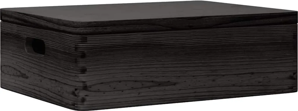 Dites stop au désordre avec la caisse bois noir vidaXL 40 cm robuste