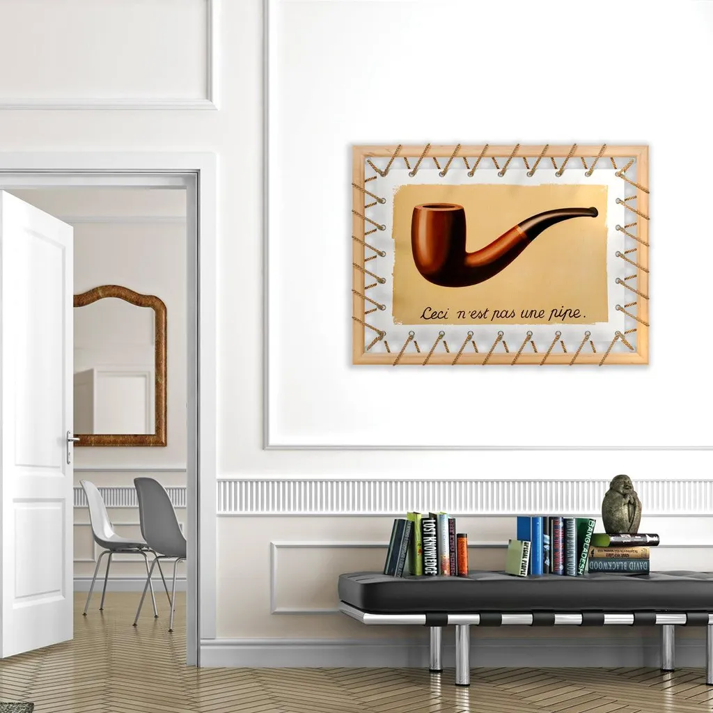 Arreda con Arte: Tensotela 70x95 Magritte per Pareti con Anima