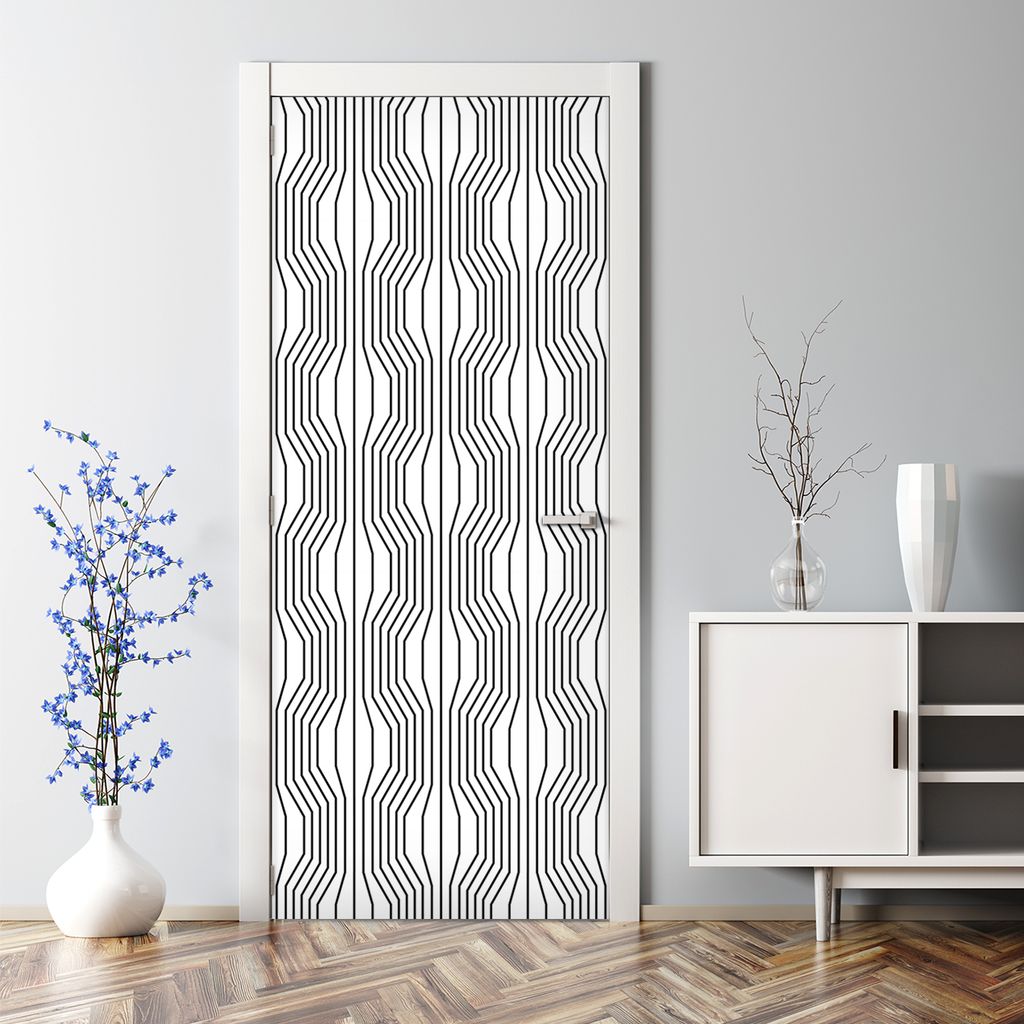 Dekorative Türposter Aufkleber selbstklebend Klebefolie Optische Illusion 85 x 200 cm