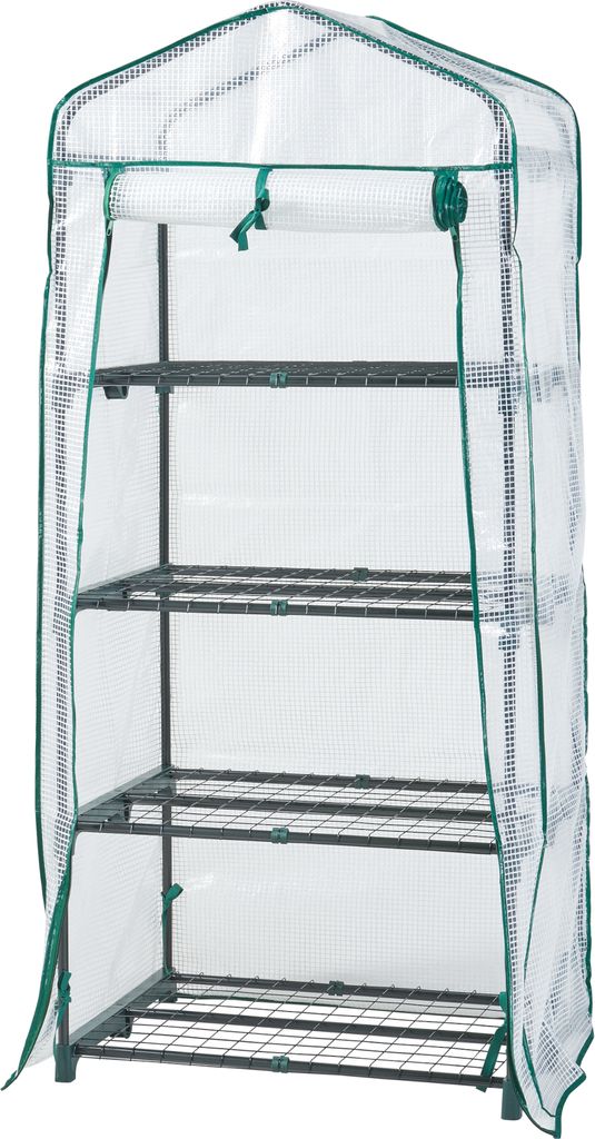 Skleník "Chaam" so 4 policami 158x69x49cm Biely Obrázok produktu 