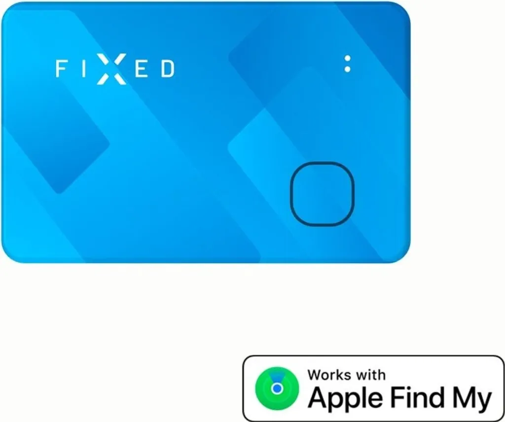 Traceur carte Bluetooth compatible Find My et recharge sans fil bleu